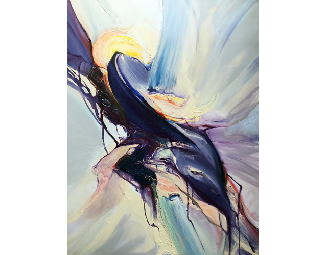 6. Whale jump_2020_48x60 in_Acrylic on canvas