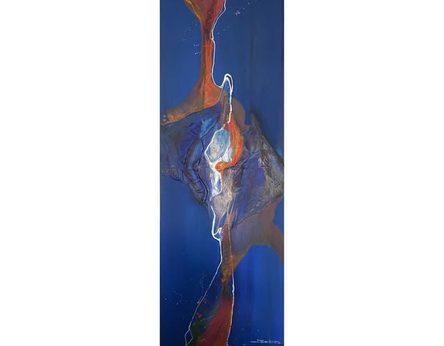 THE BIRTH OF ANOTHER I 2022_24x72 in_Acrylic on canvas_IMG_1532